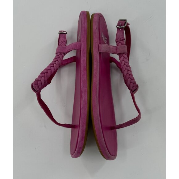 Paige Drew Fuchsia Pink Braided Strap Sandals Size 6 - Picture 8 of 12